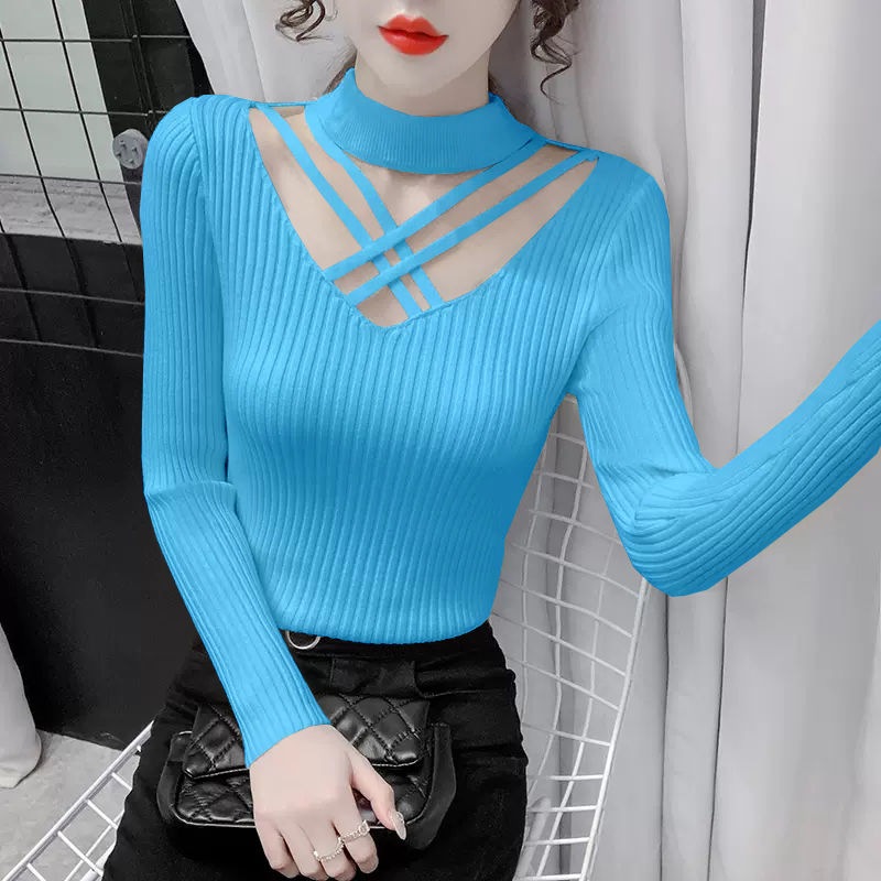 Winter Clothing Women Sale - Knitted Sweaters For Women Halter Neck