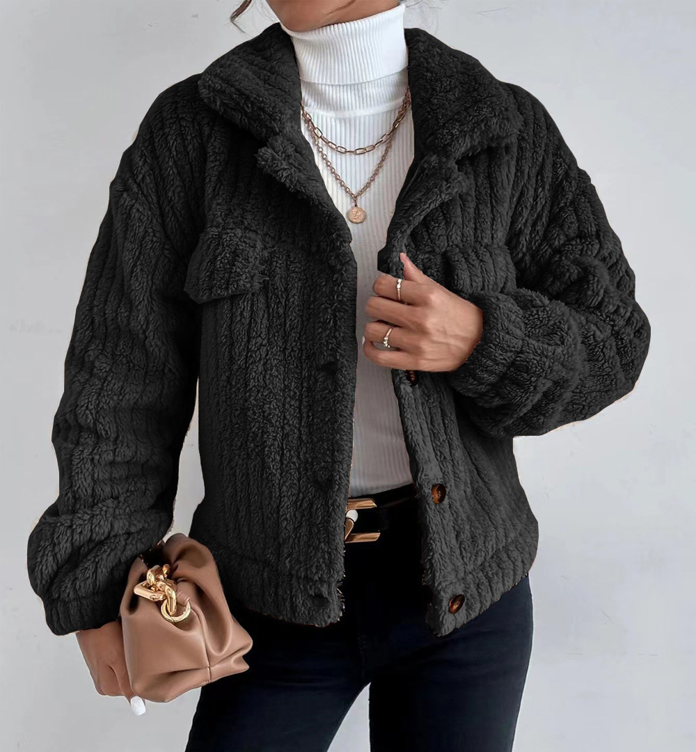 Winter Clothing Offer - 2026 Autumn/Winter Rabbit plush coat lapel