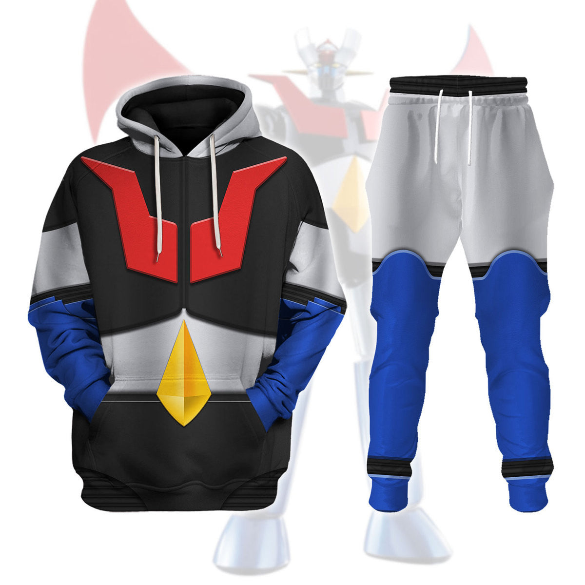 Winter Clothing For Men - Anime Mazinger Z Cosplay 3D Print