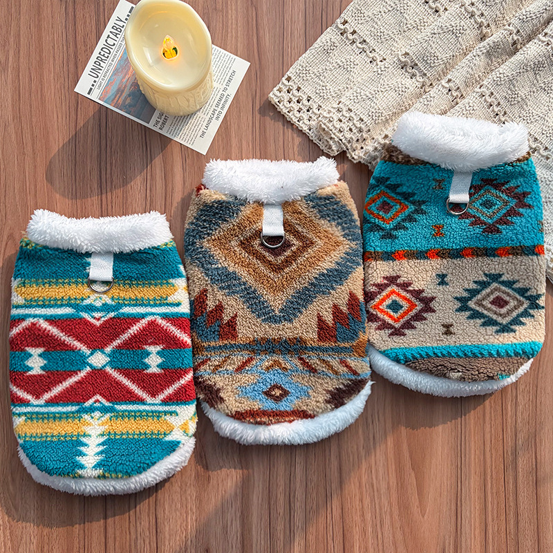 Ethnic Diamond Pattern Pet Ves - Winter Clothing For Dogs incelemesi ve fiyatı