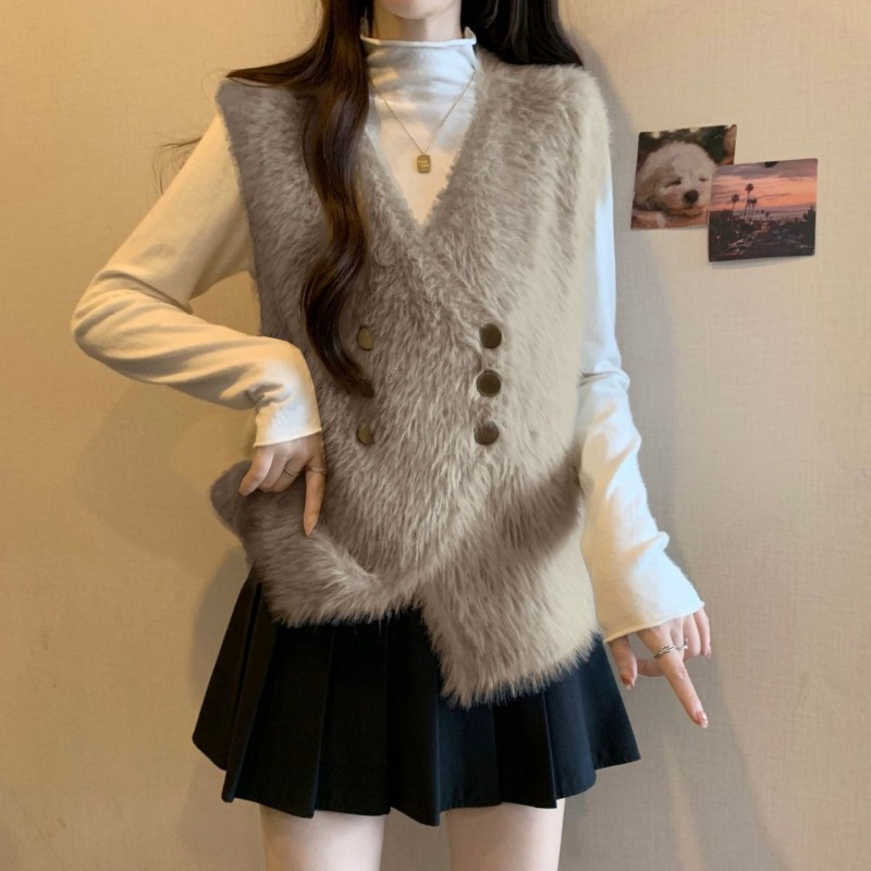 Knit Vests For Women Cardigan  - Winter Clothing Women Sale incelemesi ve fiyatı