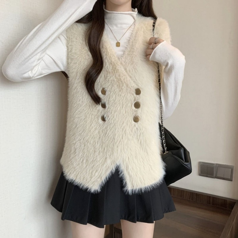 Knit Vests For Women Cardigan  - Winter Clothing Women Sale incelemesi ve fiyatı