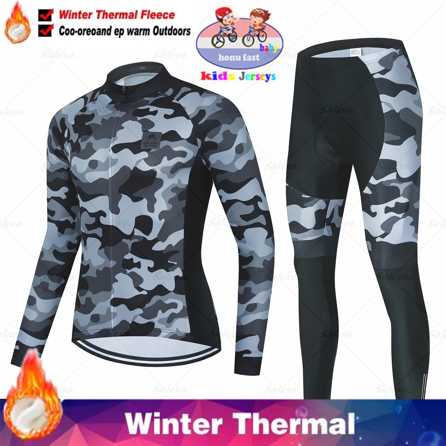 Winter Kids Cycling Jersey Set - Winter Clothing Kids Sale incelemesi ve fiyatı