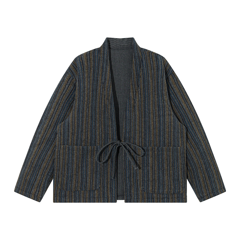 Japanese Style Striped Kimono  - Traditional Winter Japanese Clothing incelemesi ve fiyatı