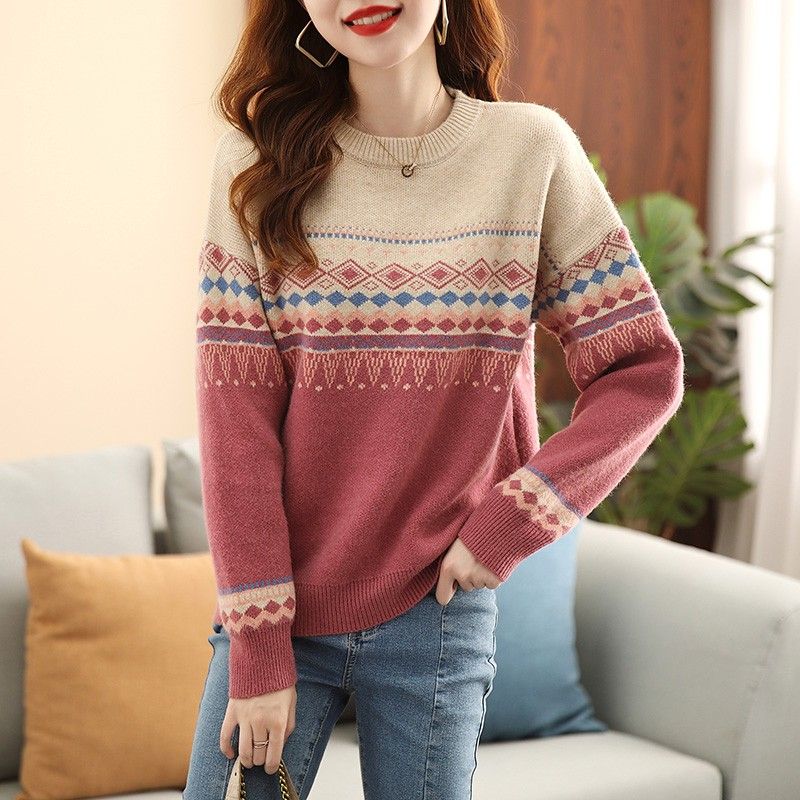 Round O Neck Ladies Pullovers  - Winter Clothing Women Sale incelemesi ve fiyatı
