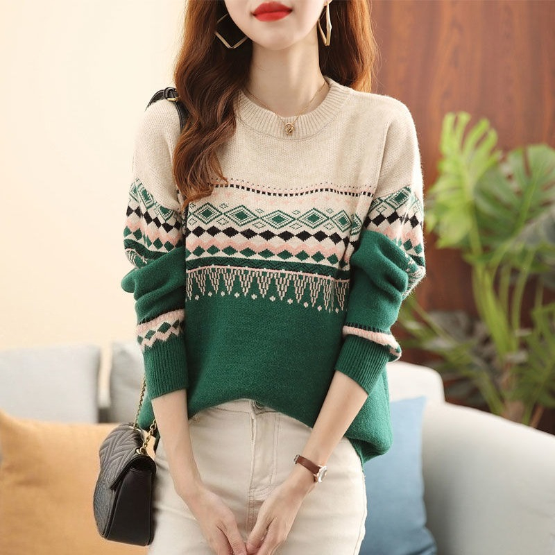 Round O Neck Ladies Pullovers  - Winter Clothing Women Sale incelemesi ve fiyatı