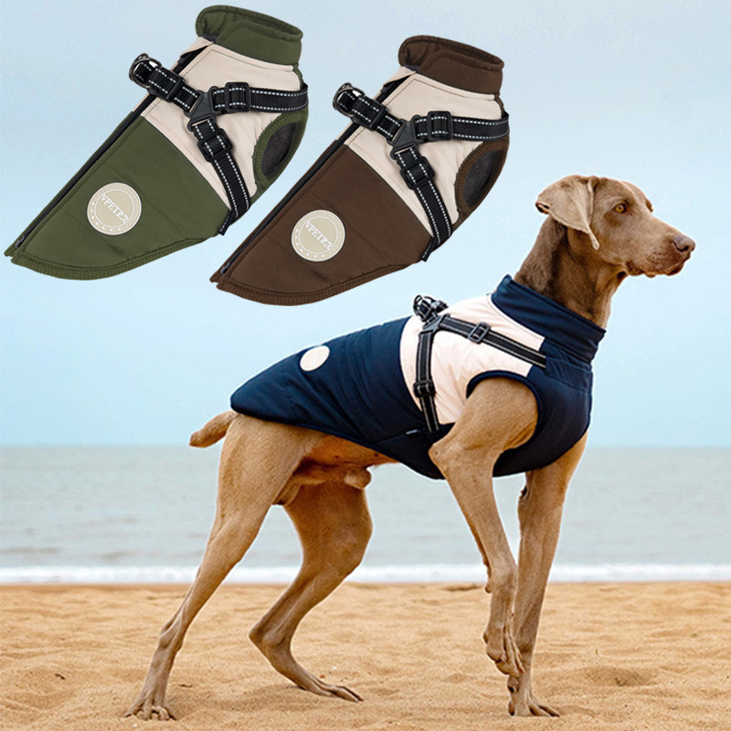 Warm Dog Vest With Built-in Ha - Winter Clothing For Dogs incelemesi ve fiyatı