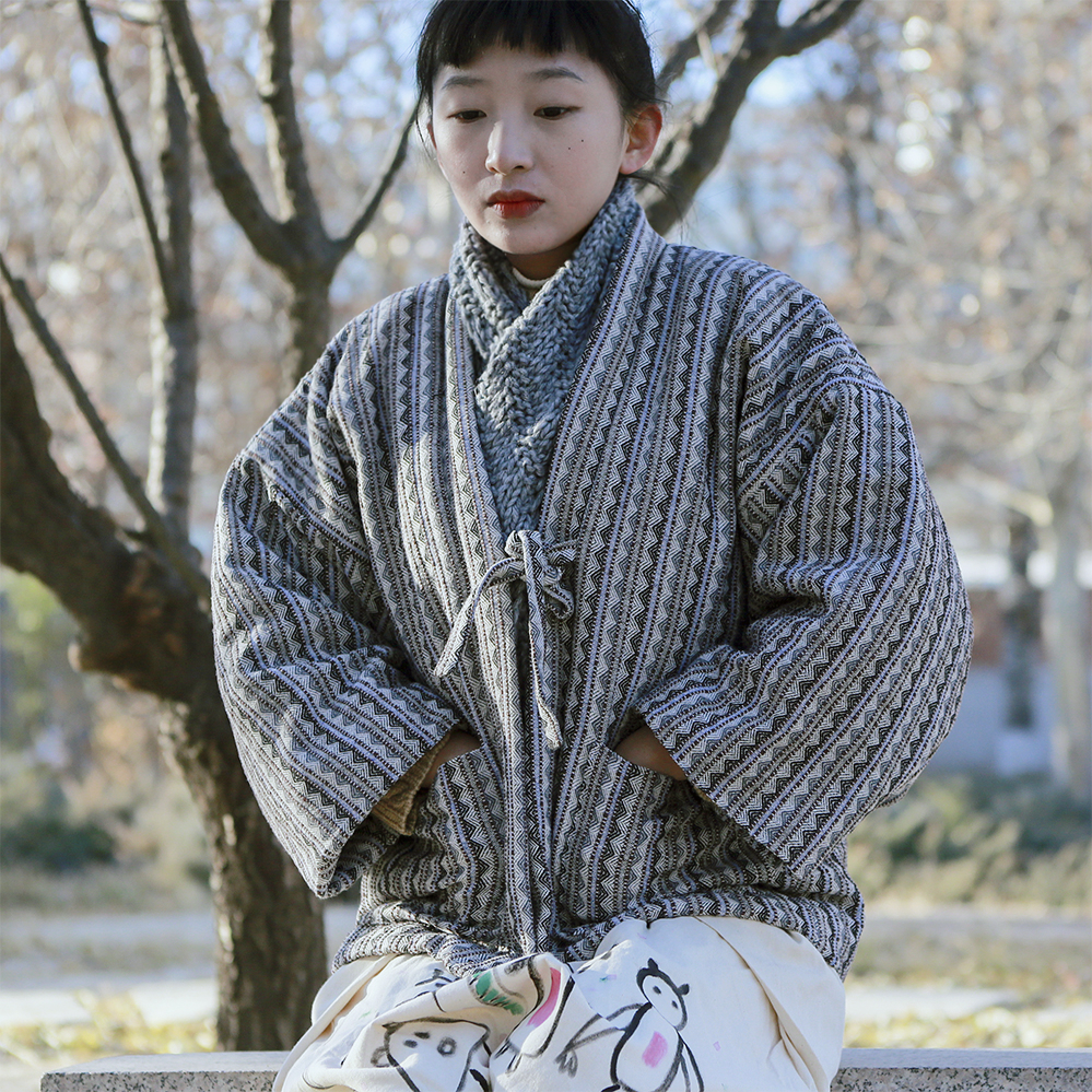 Retro Style Women's Winter Cot - Traditional Winter Japanese Clothing incelemesi ve fiyatı