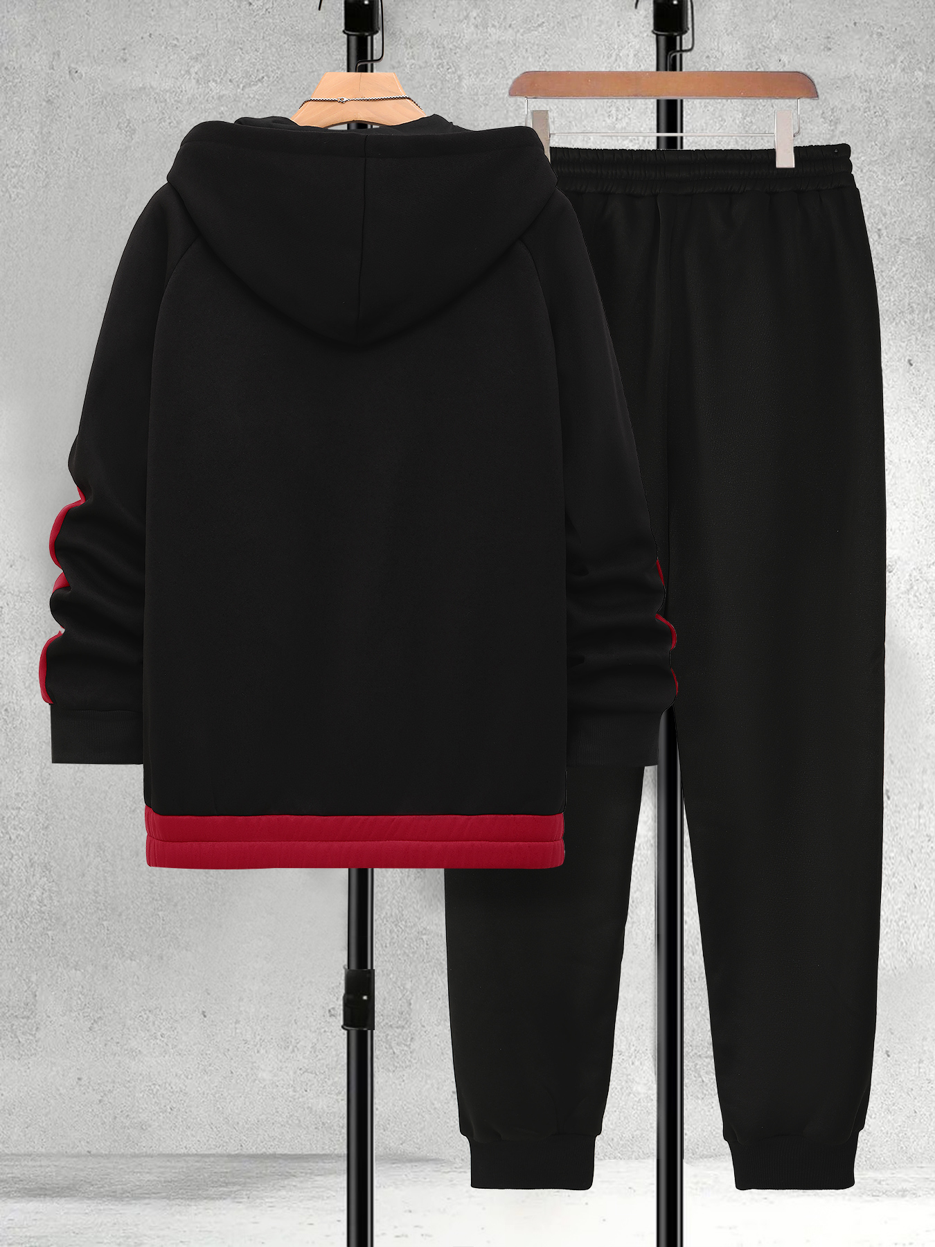 Men's Plus Size Black & Red Co - Winter Clothing For Men incelemesi ve fiyatı