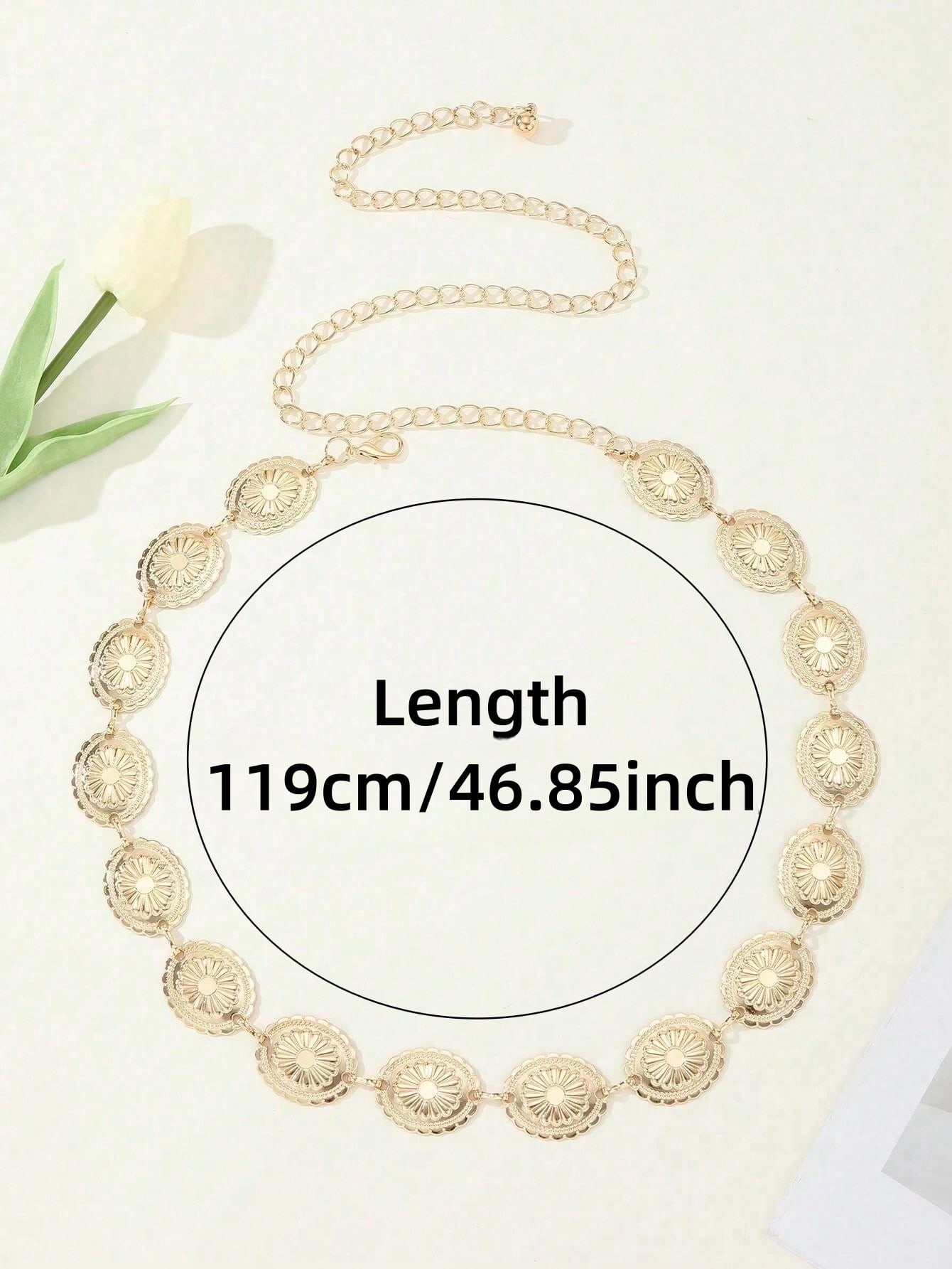 1PC Western Chain Belt Body Ch - Winter Clothing Ideas incelemesi ve fiyatı
