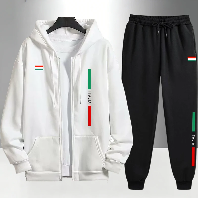 Italy Fashion Men's Set Zipper - Winter Clothing For Men incelemesi ve fiyatı