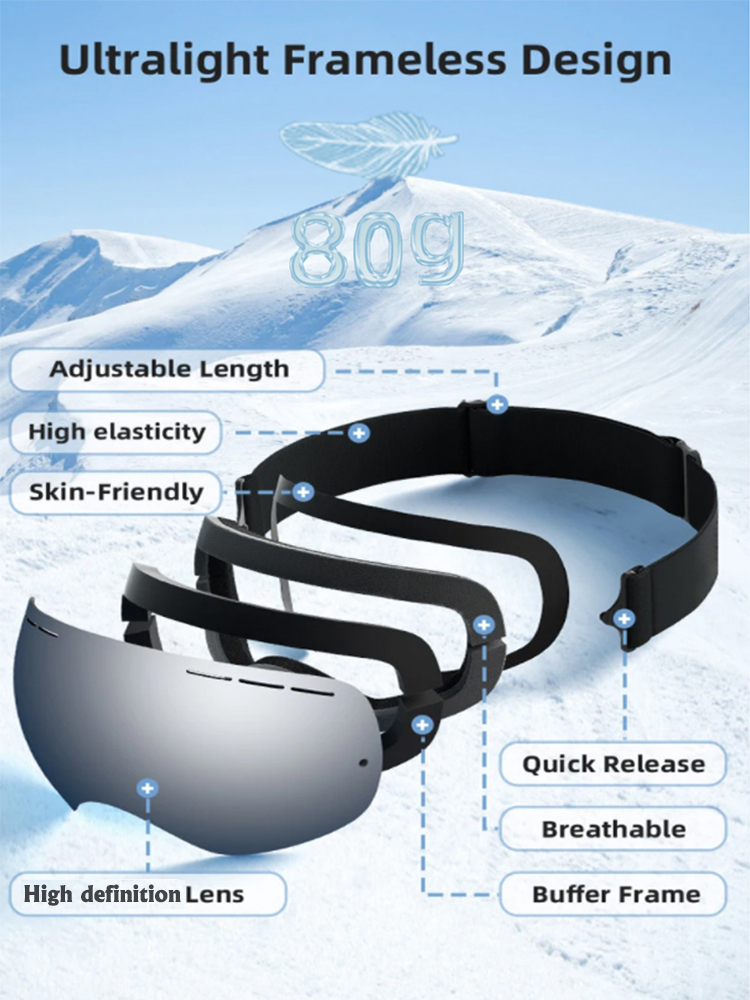 Snow glasses Men Women Outdoor - Snow Goggle Uv incelemesi ve fiyatı