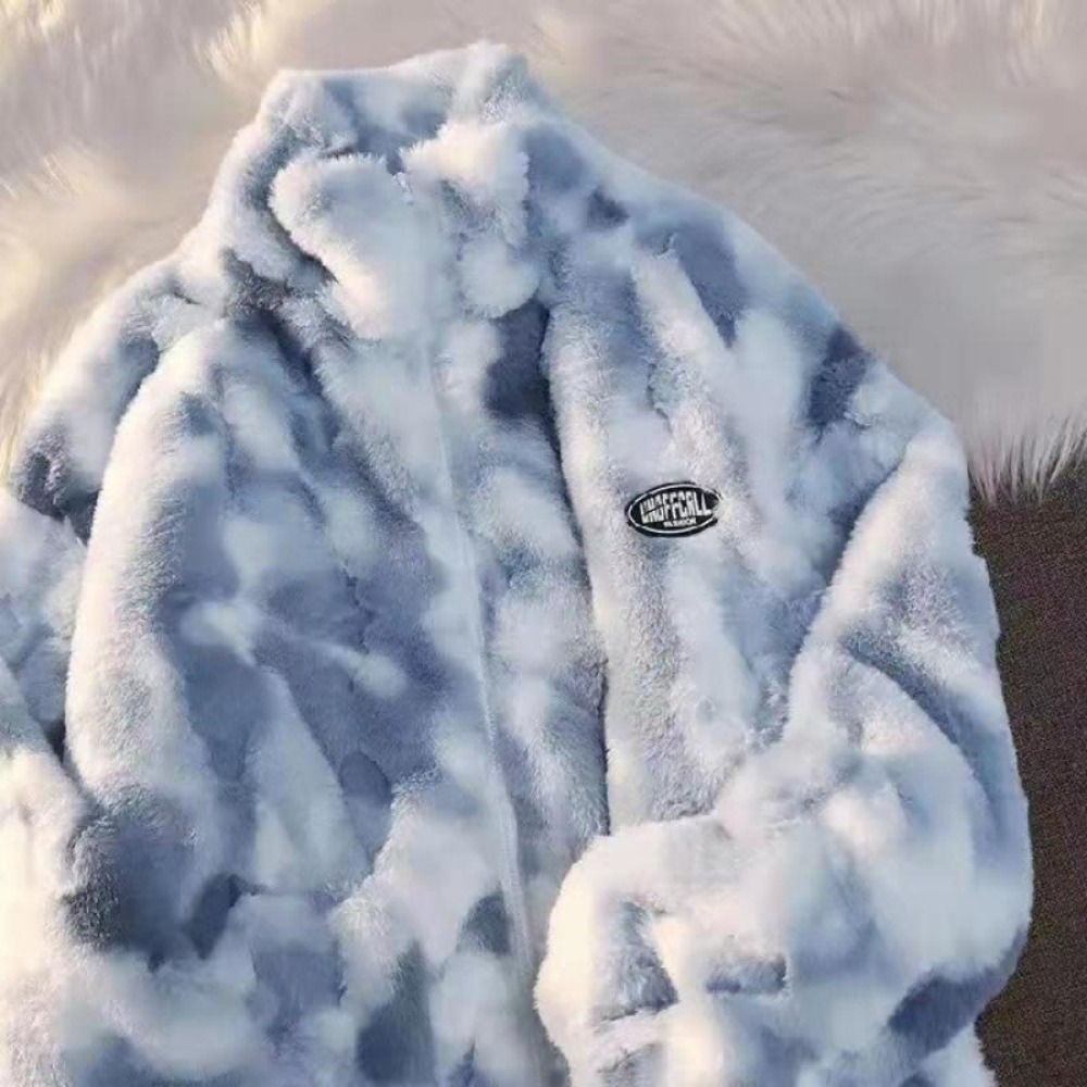 New Women's Tie Dye Lamb Fleec - Winter Clothing Offer incelemesi ve fiyatı
