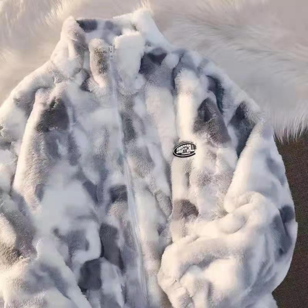 New Women's Tie Dye Lamb Fleec - Winter Clothing Offer incelemesi ve fiyatı