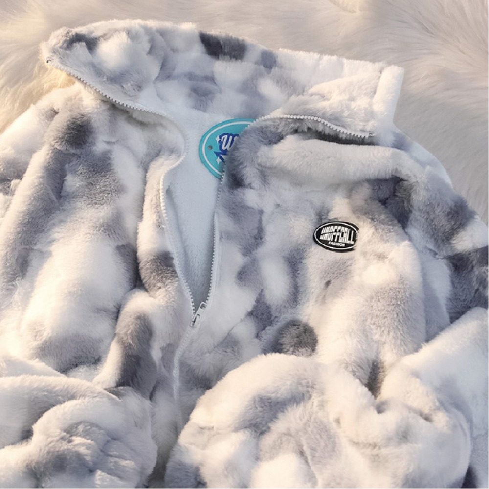 New Women's Tie Dye Lamb Fleec - Winter Clothing Offer incelemesi ve fiyatı