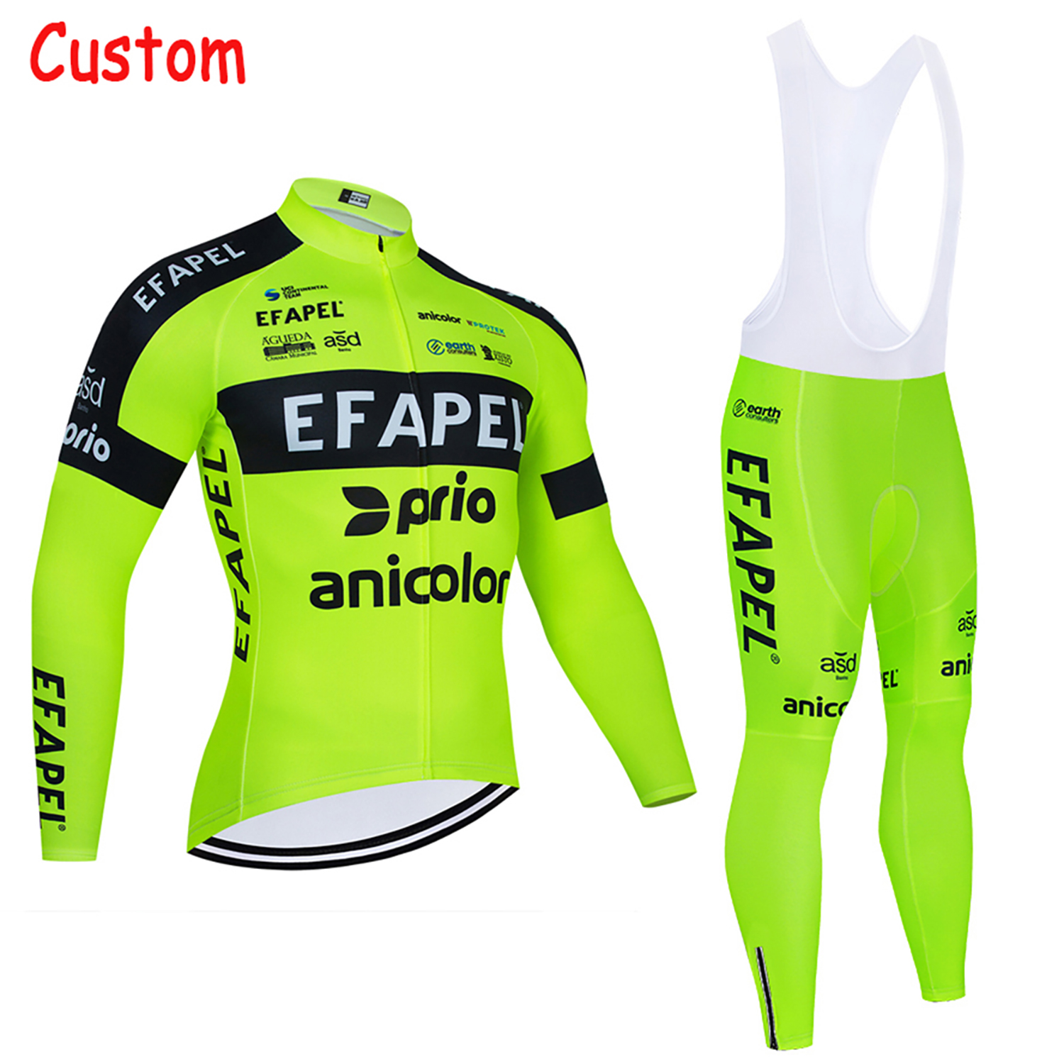 Fluor Yellow Cycling  Jersey E - Winter Clothing Uae incelemesi ve fiyatı