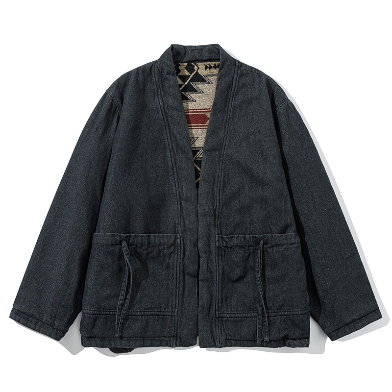 Fashion Vintage Reversible Coa - Traditional Winter Japanese Clothing incelemesi ve fiyatı