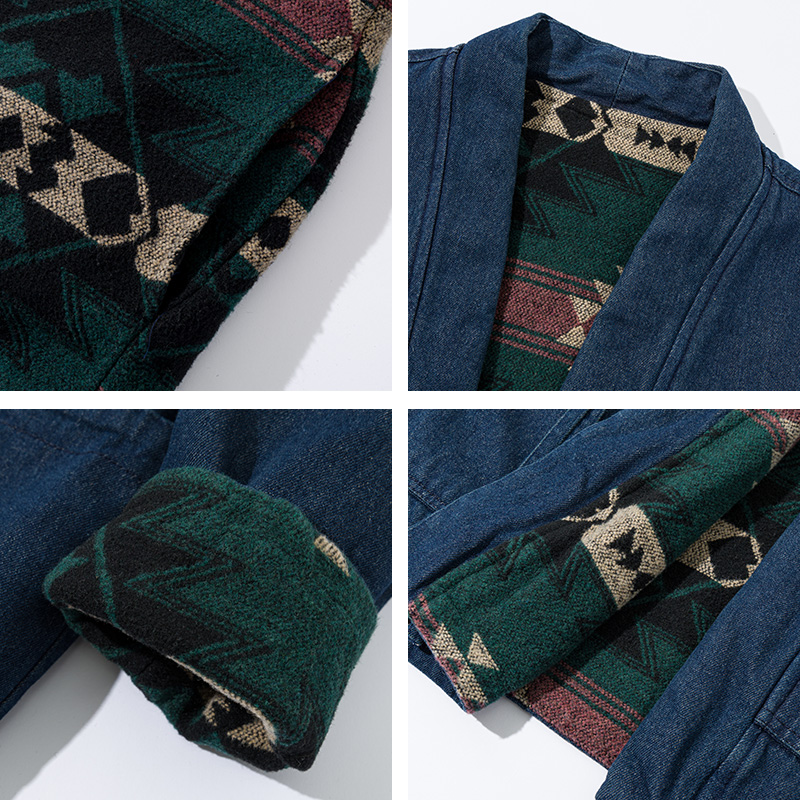 Fashion Vintage Reversible Coa - Traditional Winter Japanese Clothing incelemesi ve fiyatı