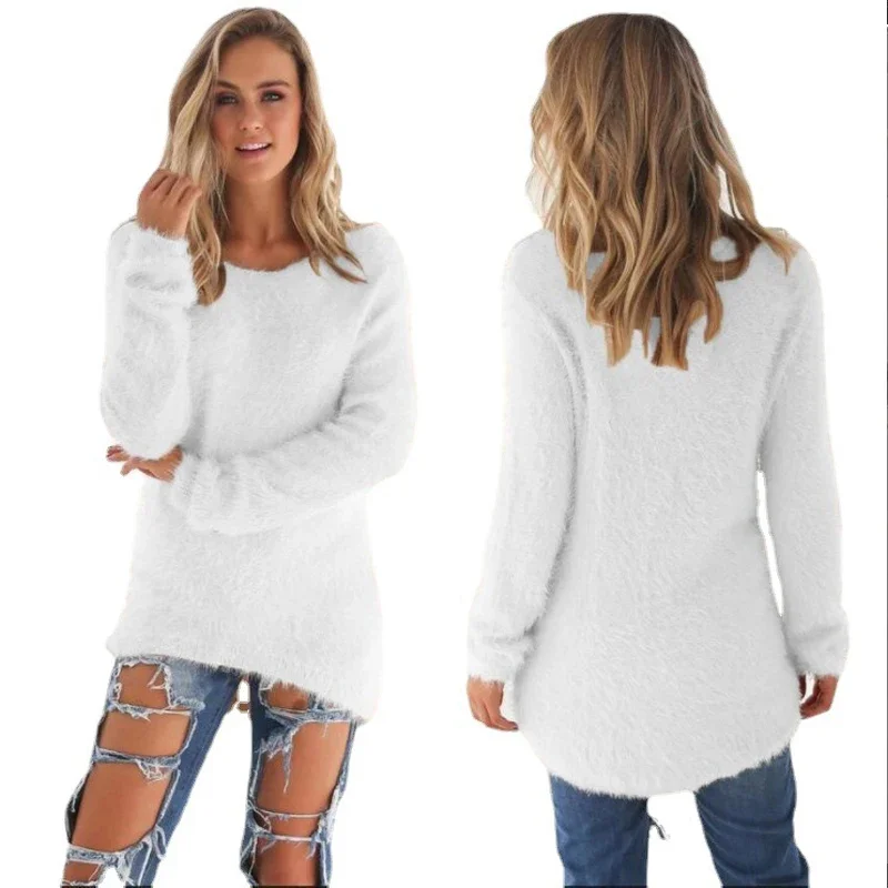 Women Warm Sweater Solid Color - Winter Clothing Offer incelemesi ve fiyatı