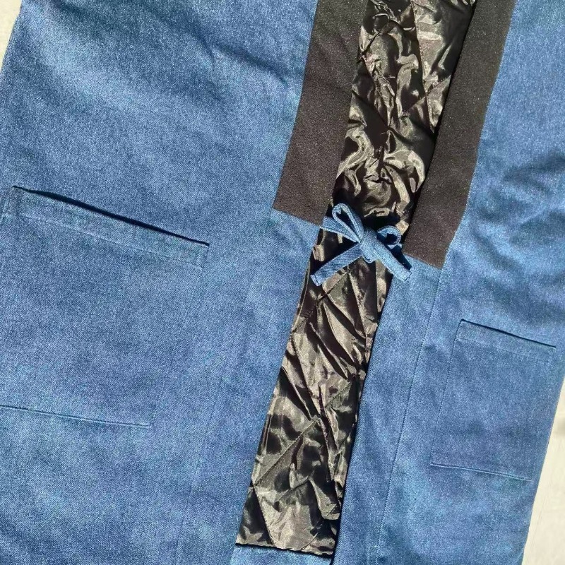 Men Women Denim Hanten Jacket  - Traditional Winter Japanese Clothing incelemesi ve fiyatı