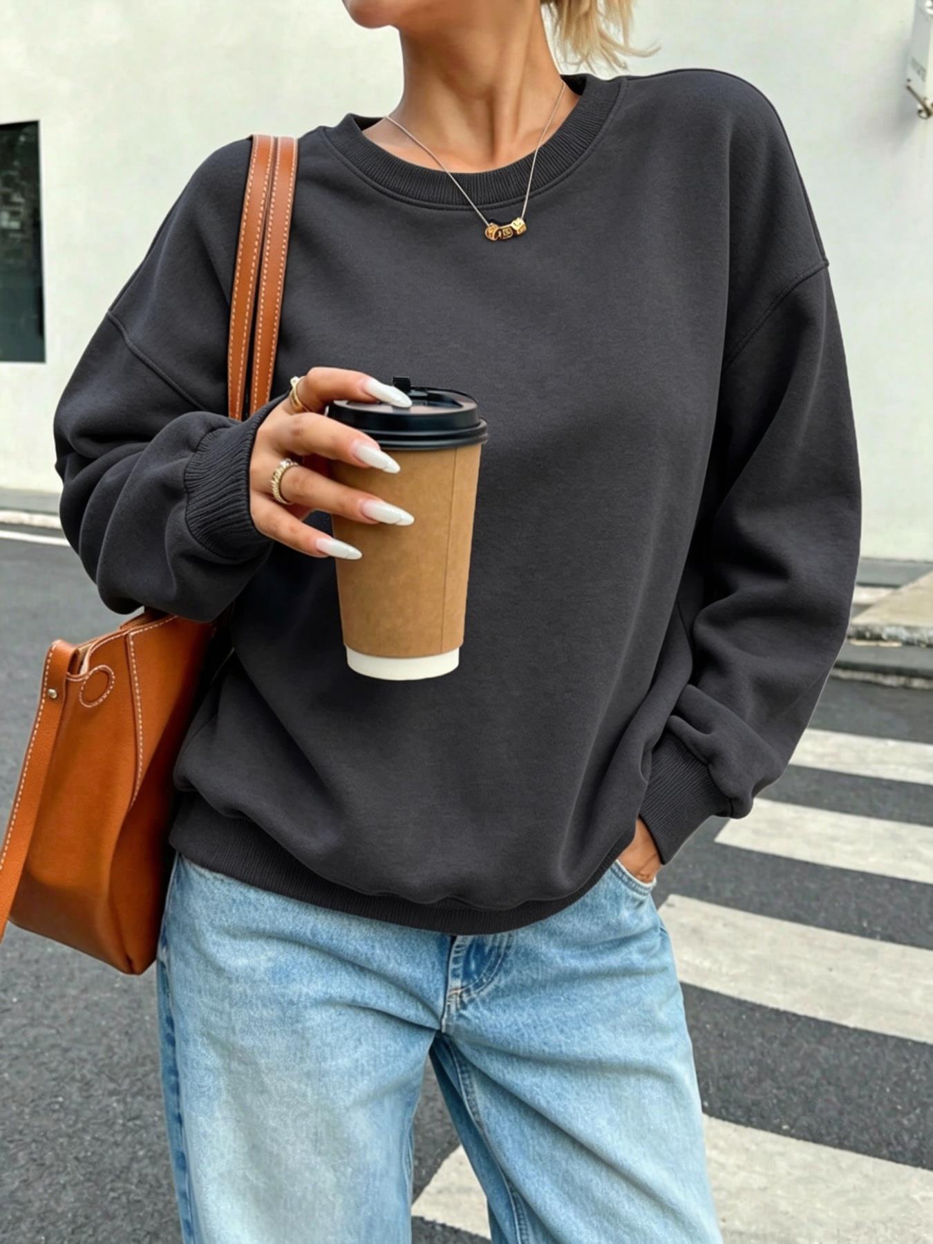 Solid Women's Casual Sweatshir - Winter Clothing Women Sale incelemesi ve fiyatı