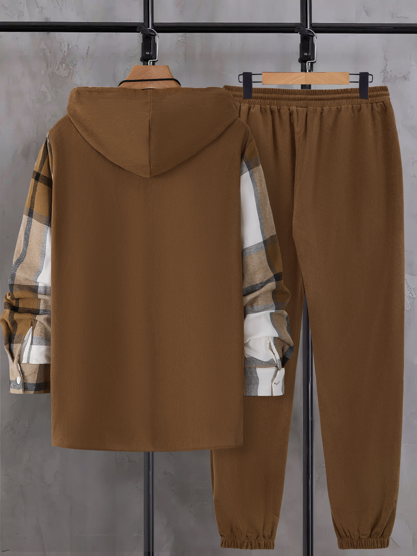 Men's Autumnal Hooded Set with - Winter Clothing For Men incelemesi ve fiyatı