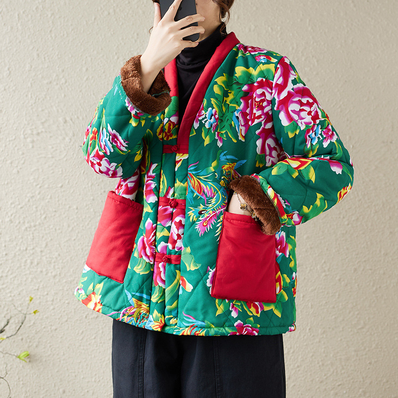 Northeast China Print Flower C - Traditional Winter Japanese Clothing incelemesi ve fiyatı