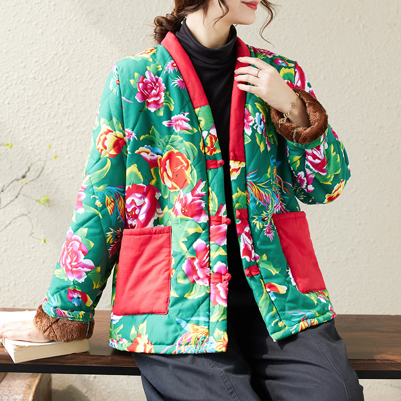 Northeast China Print Flower C - Traditional Winter Japanese Clothing incelemesi ve fiyatı