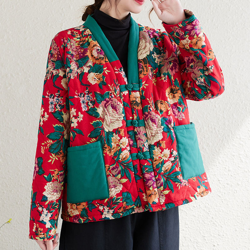 Northeast China Print Flower C - Traditional Winter Japanese Clothing incelemesi ve fiyatı