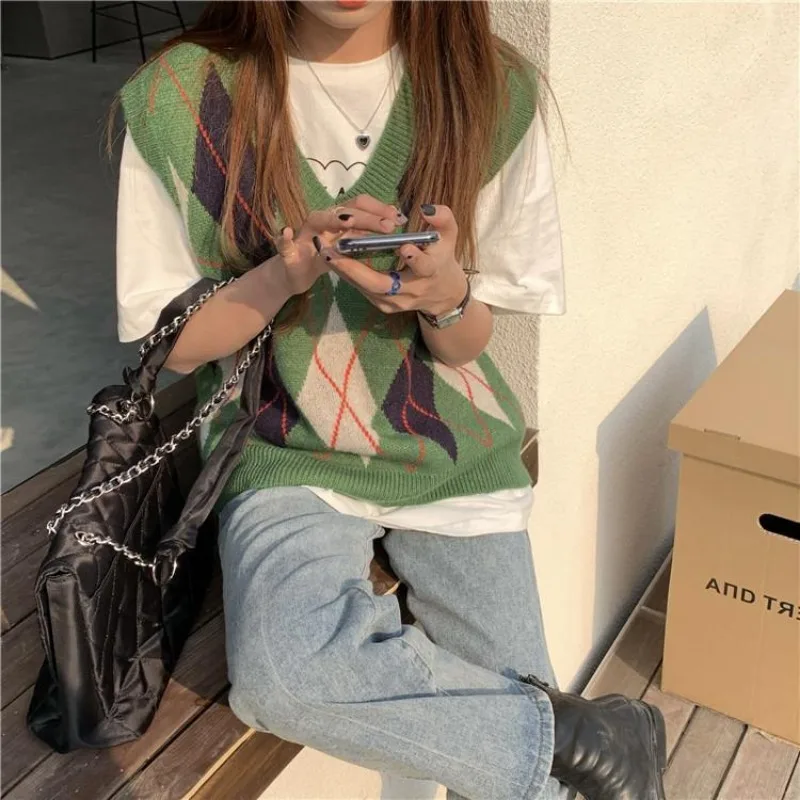 Knit Vests for Women V-Neck Pu - Winter Clothing Women Sale incelemesi ve fiyatı