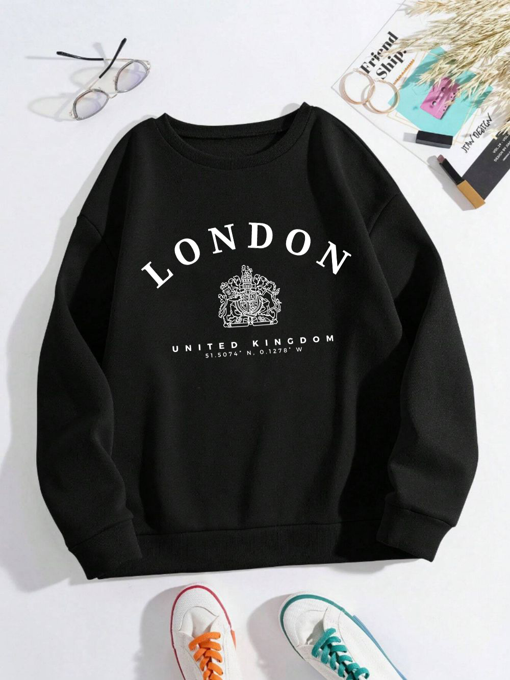 London Uk Royal Badge Print Wo - Winter Clothing Uk incelemesi ve fiyatı