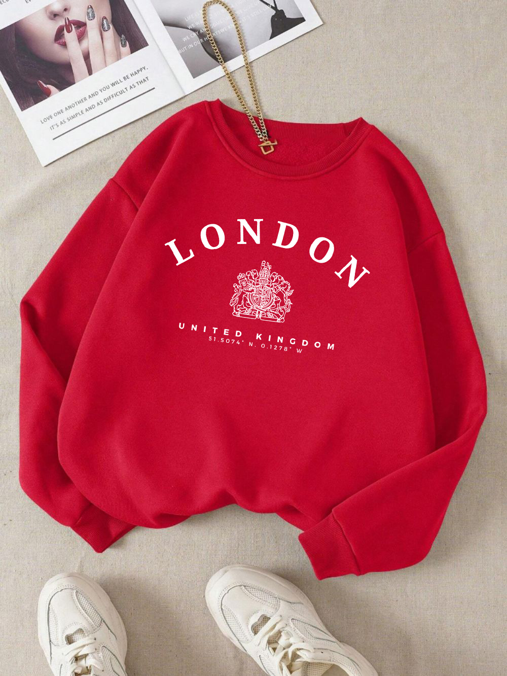 London Uk Royal Badge Print Wo - Winter Clothing Uk incelemesi ve fiyatı