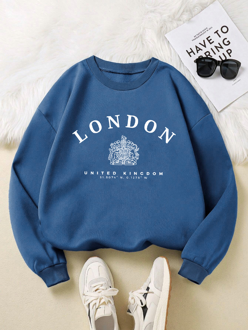 London Uk Royal Badge Print Wo - Winter Clothing Uk incelemesi ve fiyatı